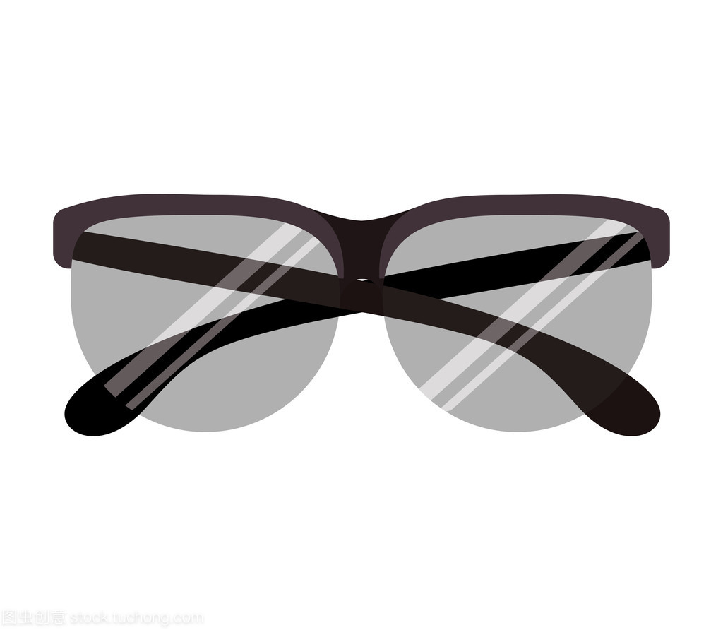 戴著無(wú)框眼鏡圓形圖形